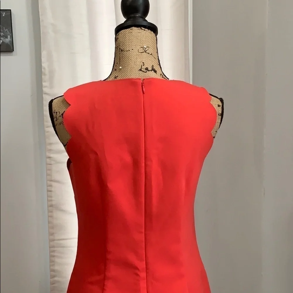 J. Crew pink scalloped dress size 2